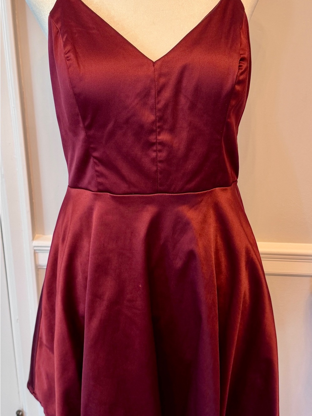 City Studio Juniors Satin Fit and Flare Mini Dress
